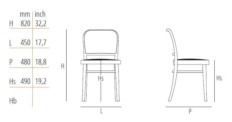 Мягкий стул из бука Wiener GTV Design № 811 ARCH-00103698 - Вид №2