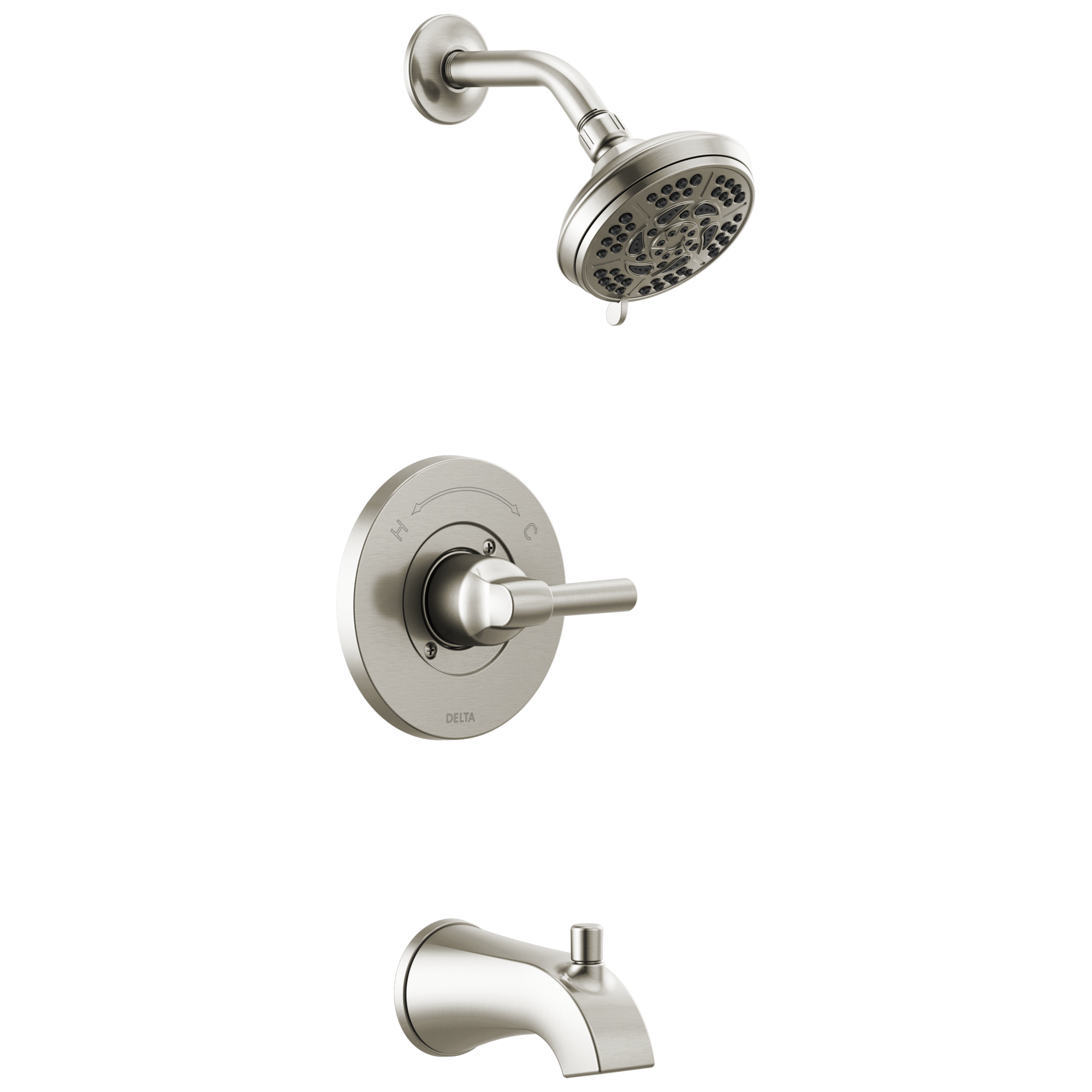 144891-SP Для ванны и душа Monitor® серии 14 Delta Faucet Becker Матовый никель Spotshield 