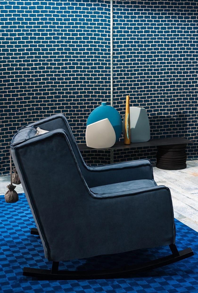 BAXTER Кресло-качалка из кожи Housse sun-id-1504292 - Вид №2