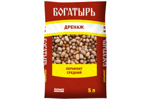 16534276 Дренаж Керамзит средний 5 л 001-DR-KS-000994-2 Богатырь