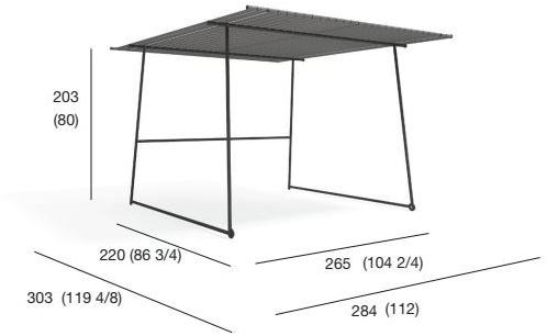 RODA Беседка из металла и полиэстера Ombrina sun-id-1423733 - Вид №6
