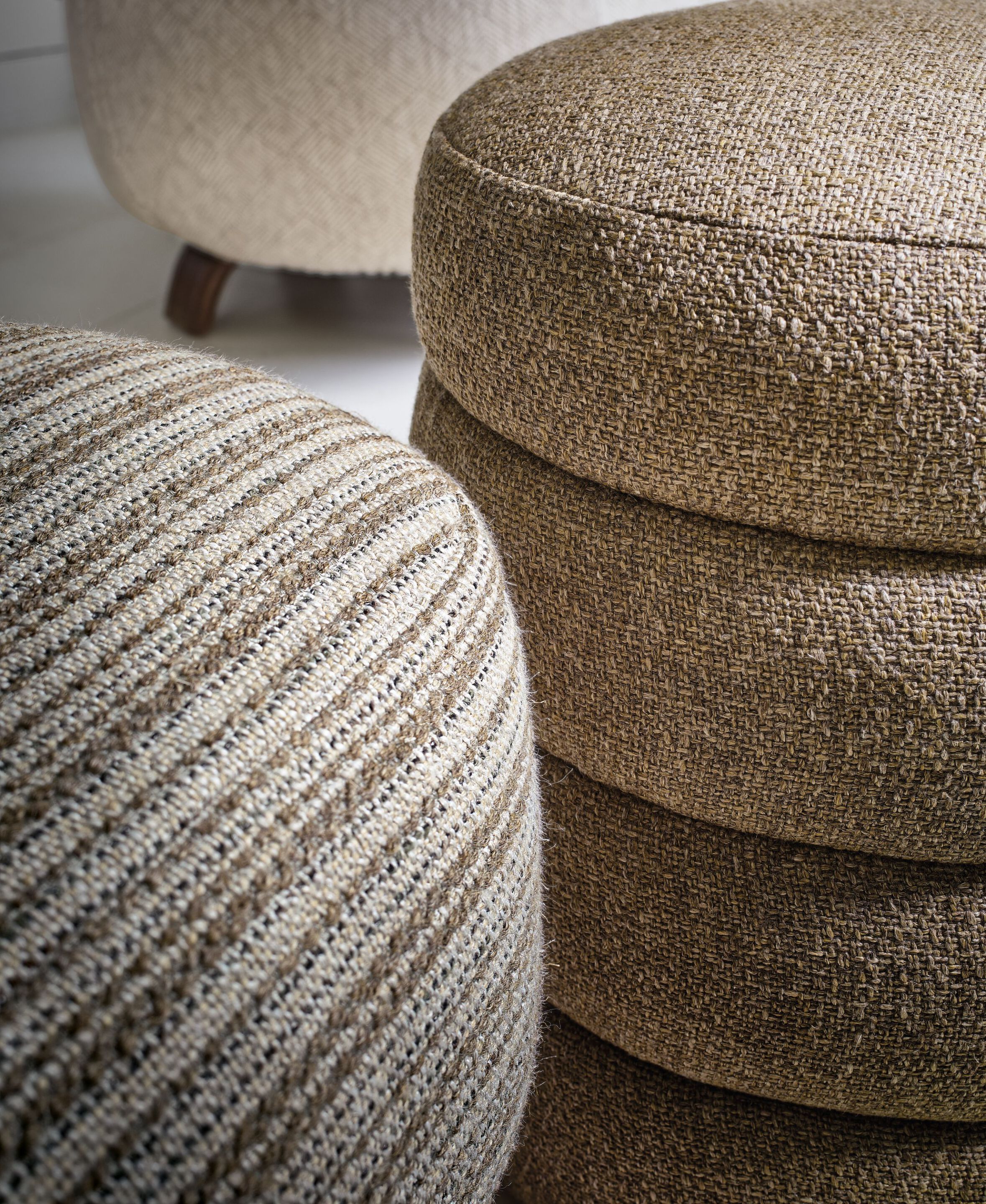 Полосатая Жаккардовая ткань Casamance Desert ARCH-00092435 - Вид №2