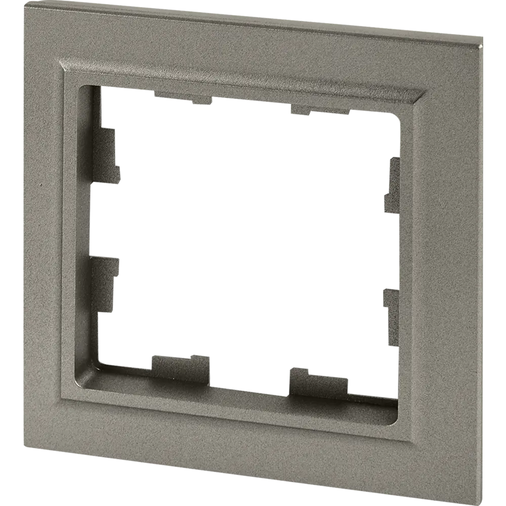 Рамка IEK Brite для розетки и выключателя - стальной шик в одном посте 87761356 STLM-1113804 - Вид №2