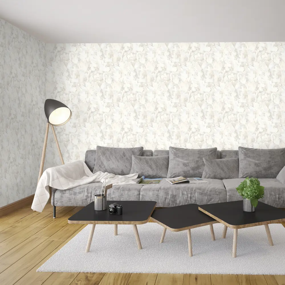 Обои флизелиновые Grandeco Life Aria бежевые 1.06 м GDR107012 GRANDECOLIFE STLM-2060571 - Вид №3