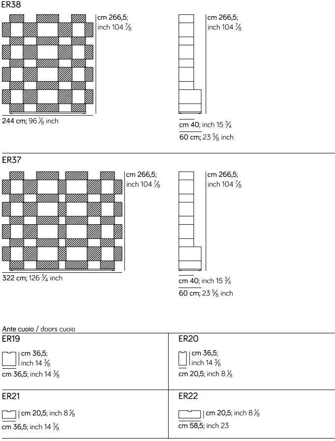 AMURA Модульный открытый книжный шкаф из металла Eresia Am038.er13 - Вид №14