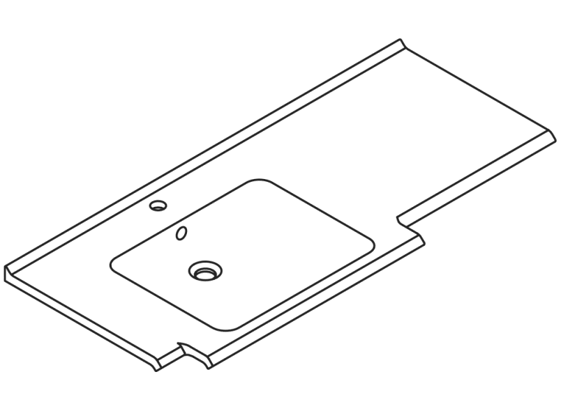 950.13.203S Умывальник различной длины HEWI Waschtische  - Вид №2