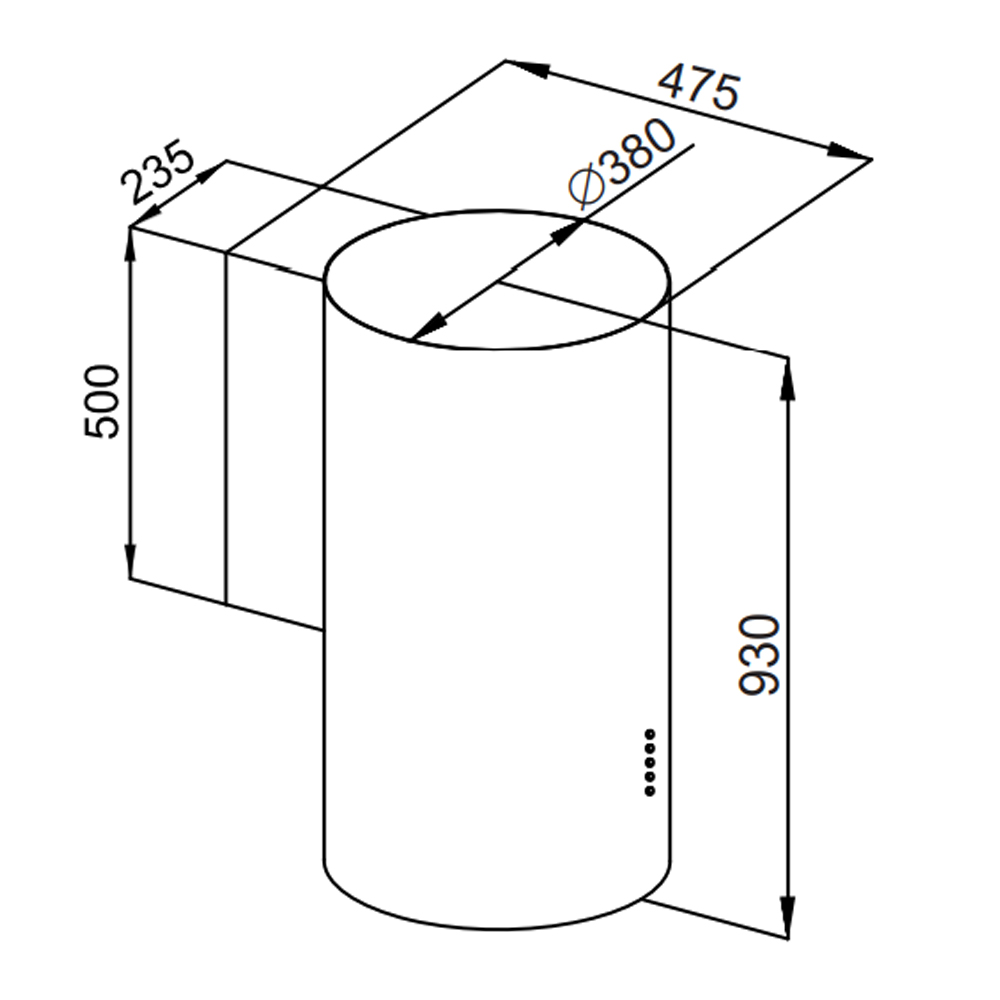 5344025 Вытяжка пристенная HOMSair FLY 1000SD 39 черный STDN-0058523 - Вид №12