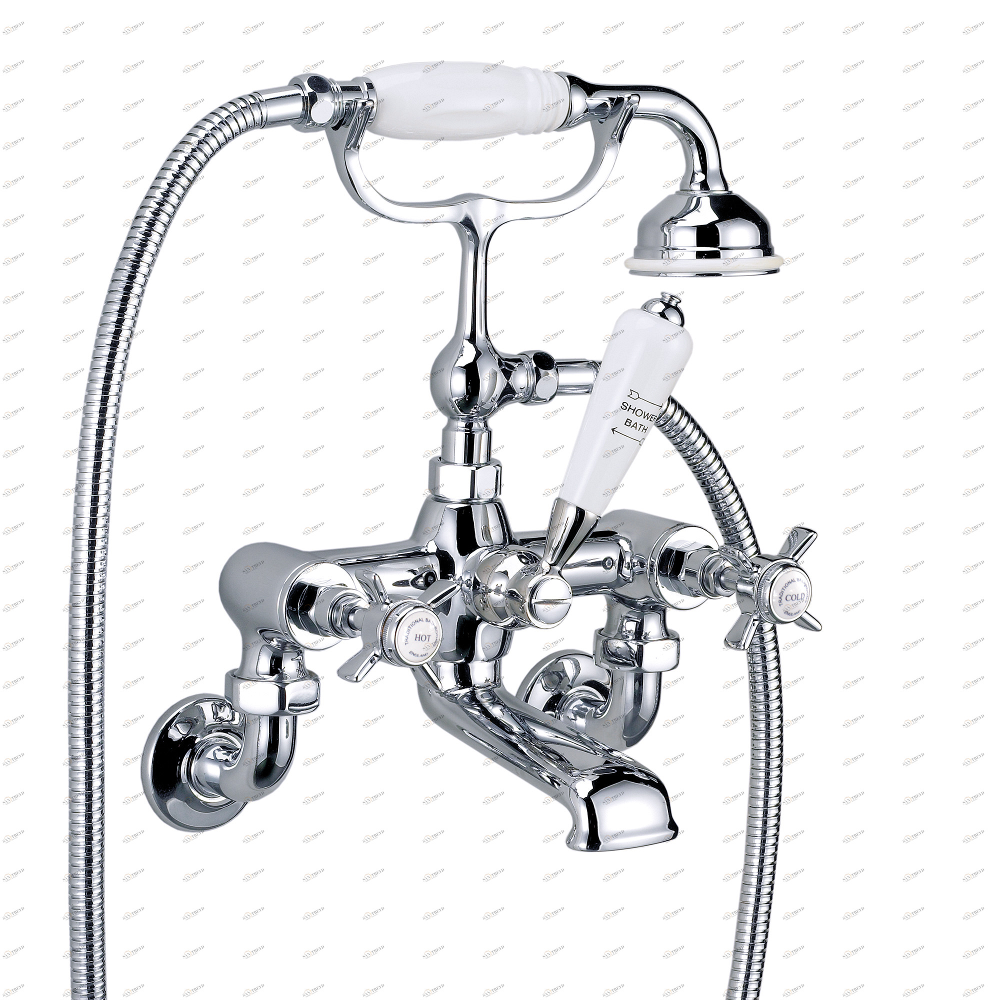 Traditional bathrooms ENGLAND 3/4“ Wannenfüll- und Brausearmatur Tb350.414.ag 