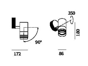 Регулируемый светодиодный прожектор из литого алюминия Lucifero's радужная оболочка ARCH-00112220 - Вид №6