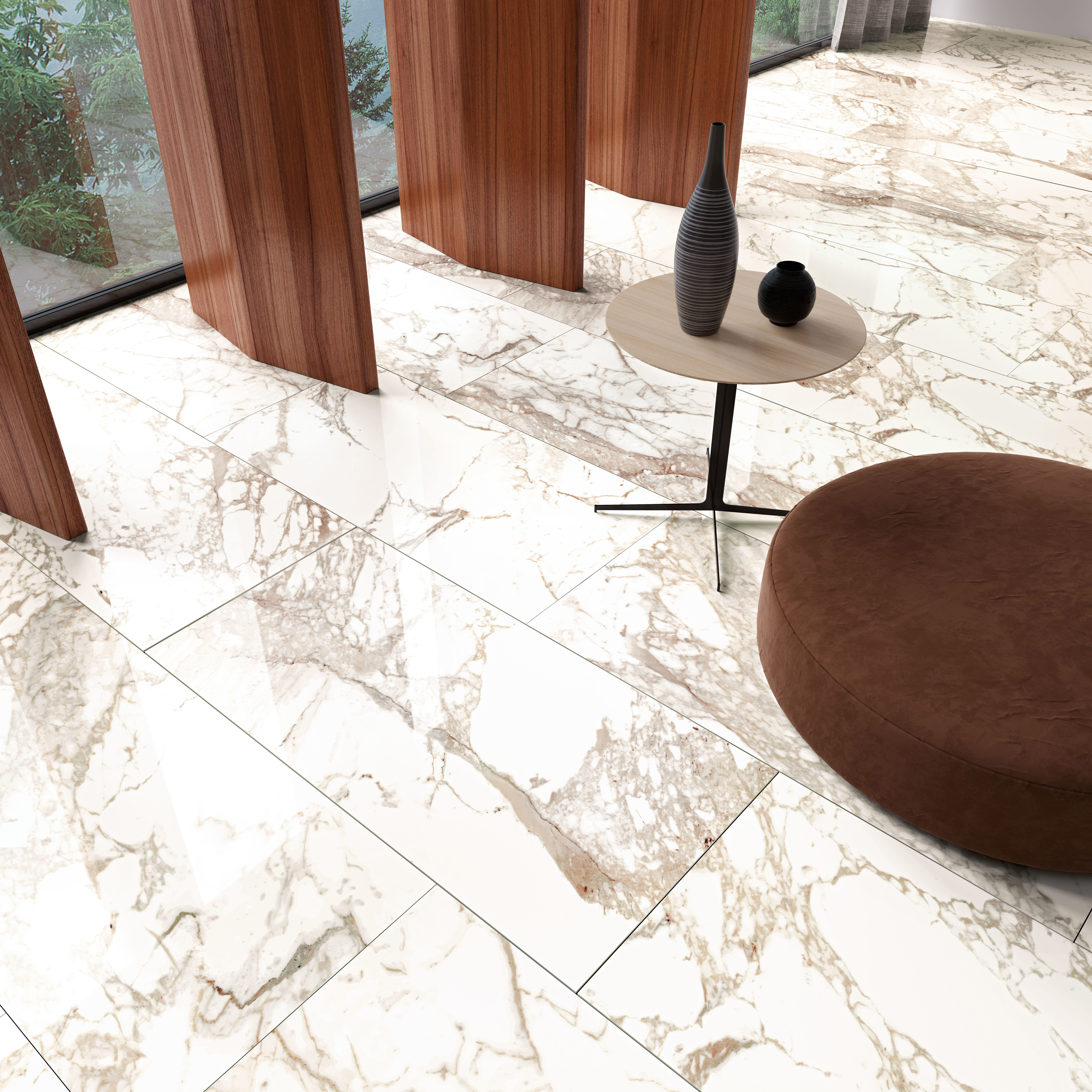 90475160 Керамогранит Calacatta Oro Rec Full Lap 60x120х0.9 см 1.44 м², цена за упаковку STLM-0242782 BIEN