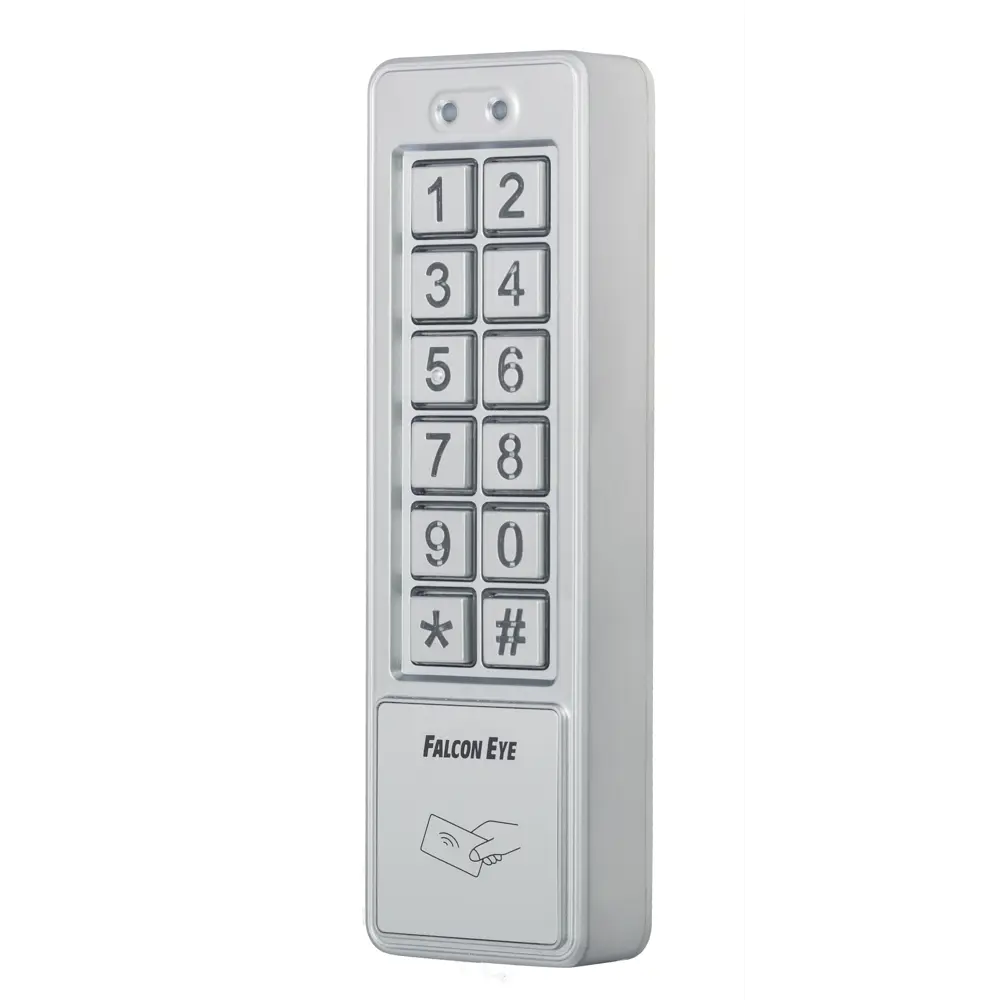 Кодовая панель Falcon Eye Code, с брелоками ( 5 шт.), 152х45х25 мм, цвет серебро STLM-2056378