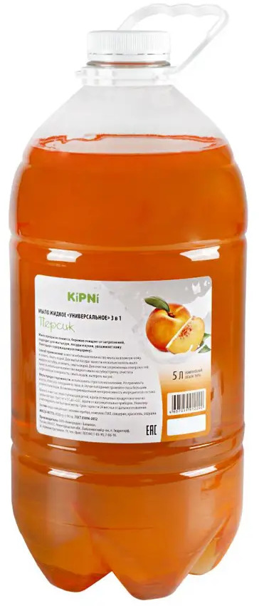 90500852 Жидкое мыло для рук KIPNI ПЕРСИК 224331 5 л STLM-0254861