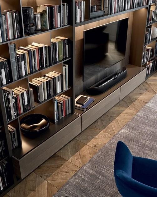 Poliform Модульный деревянный книжный шкаф sun-id-1516130 - Вид №22