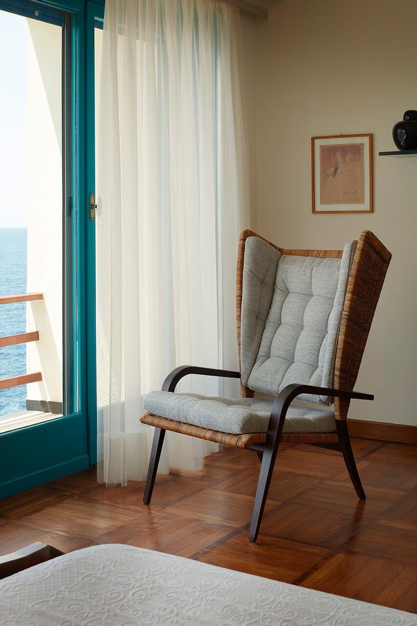 Плетеное кресло с подлокотниками Exteta Franco Albini Re-edition ARCH-00074498 - Вид №3