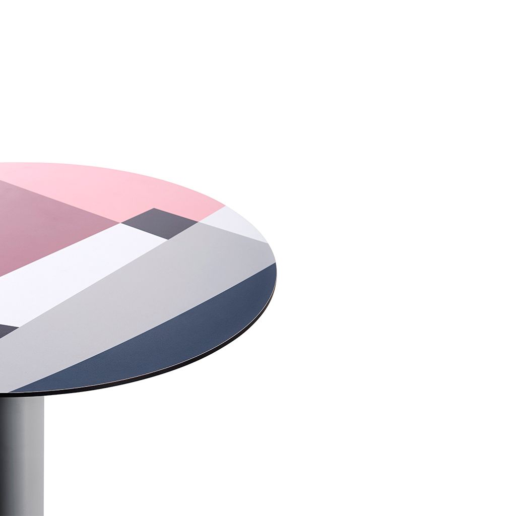 Высокий круглый ламинированный стол Diabla Abstrakt Mona ARCH-00140339 - Вид №7