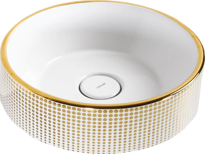 Mina Point Gold Day Ø 45 см Раковина со столешницей - Белый / MN146.00060 Mina Creavit - Вид №1