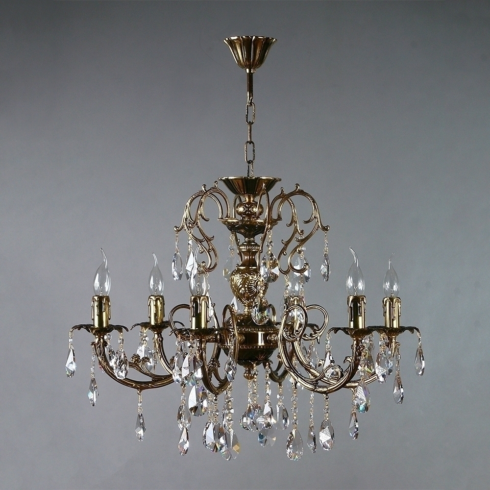 096450 Люстра Ambiente 6L 8888/6 PB Tear Drop Mantra Alicante