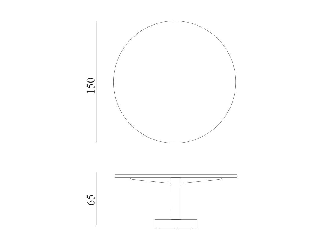 Круглый мраморный стол Exteta 10th ARCH-00125474 - Вид №2