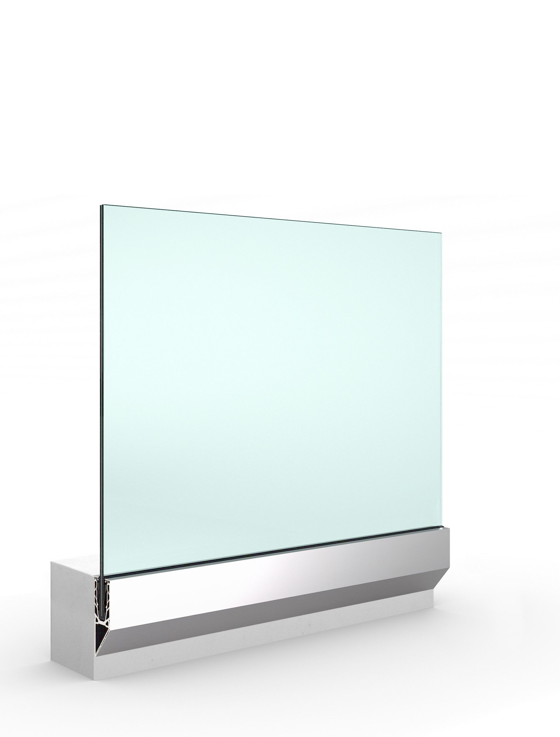 Стеклянный парапет для окон и балконов ALUVETRO система балюстрады GARDA ARCH-00040572 - Вид №14