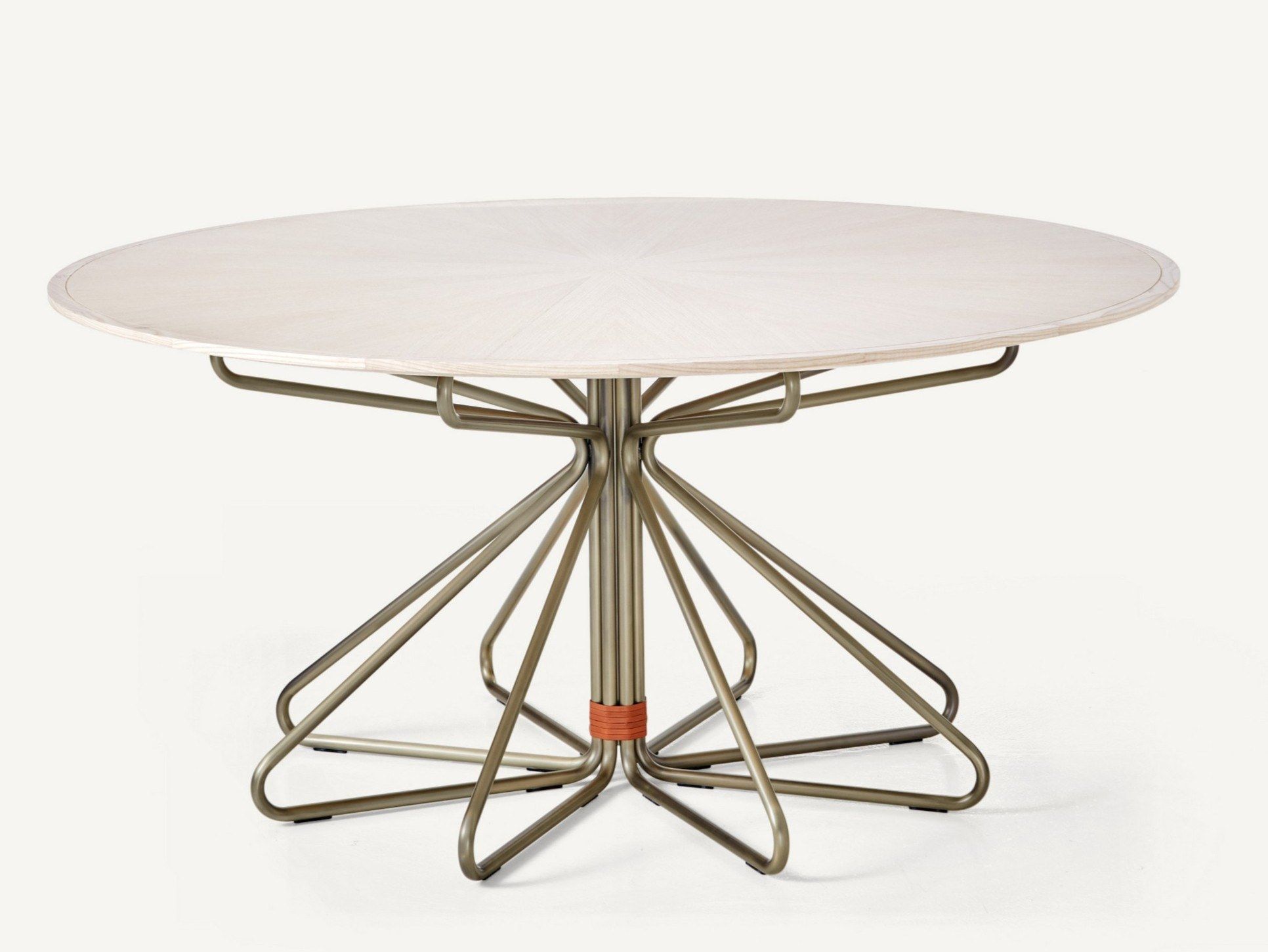 Круглый обеденный стол из стали и дерева BassamFellows ARCH-00114194 - Вид №2