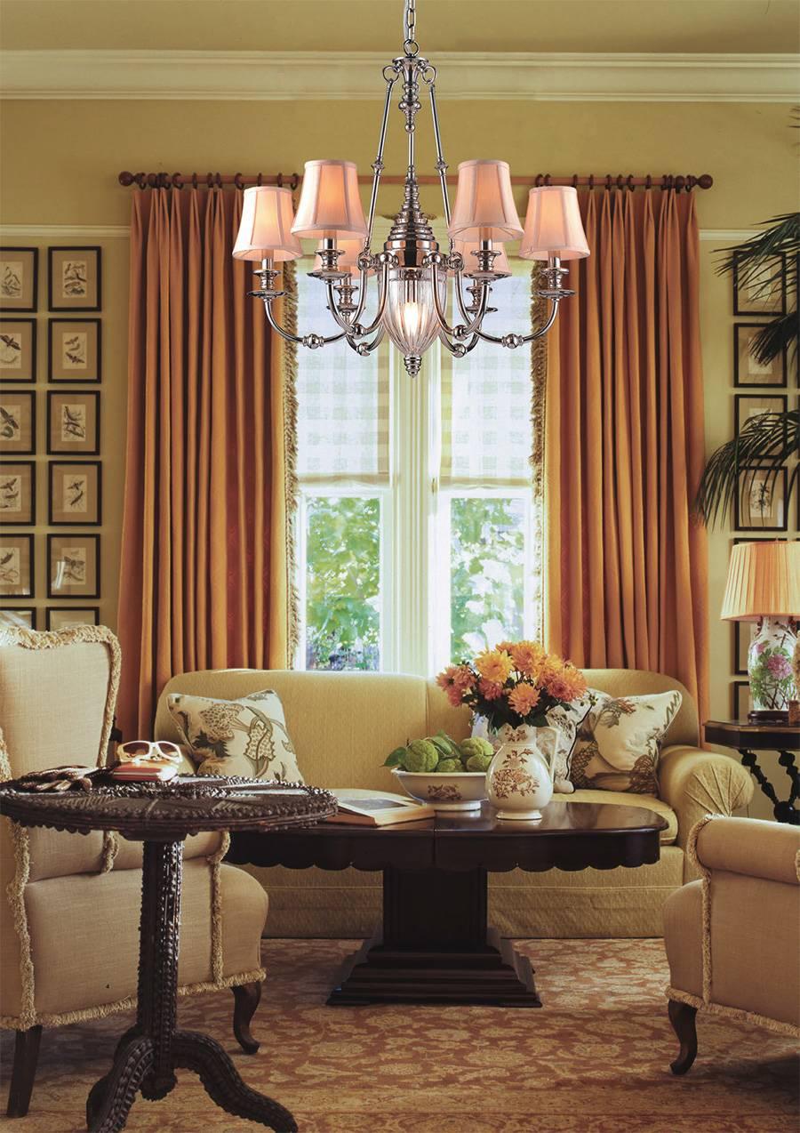 Подвесная люстра Divinare Archeo 1165/01 LM-6 DIVINARE ДИЗАЙНЕРСКИЕ, ARCHEO 074546 Бежевый  - Вид №1