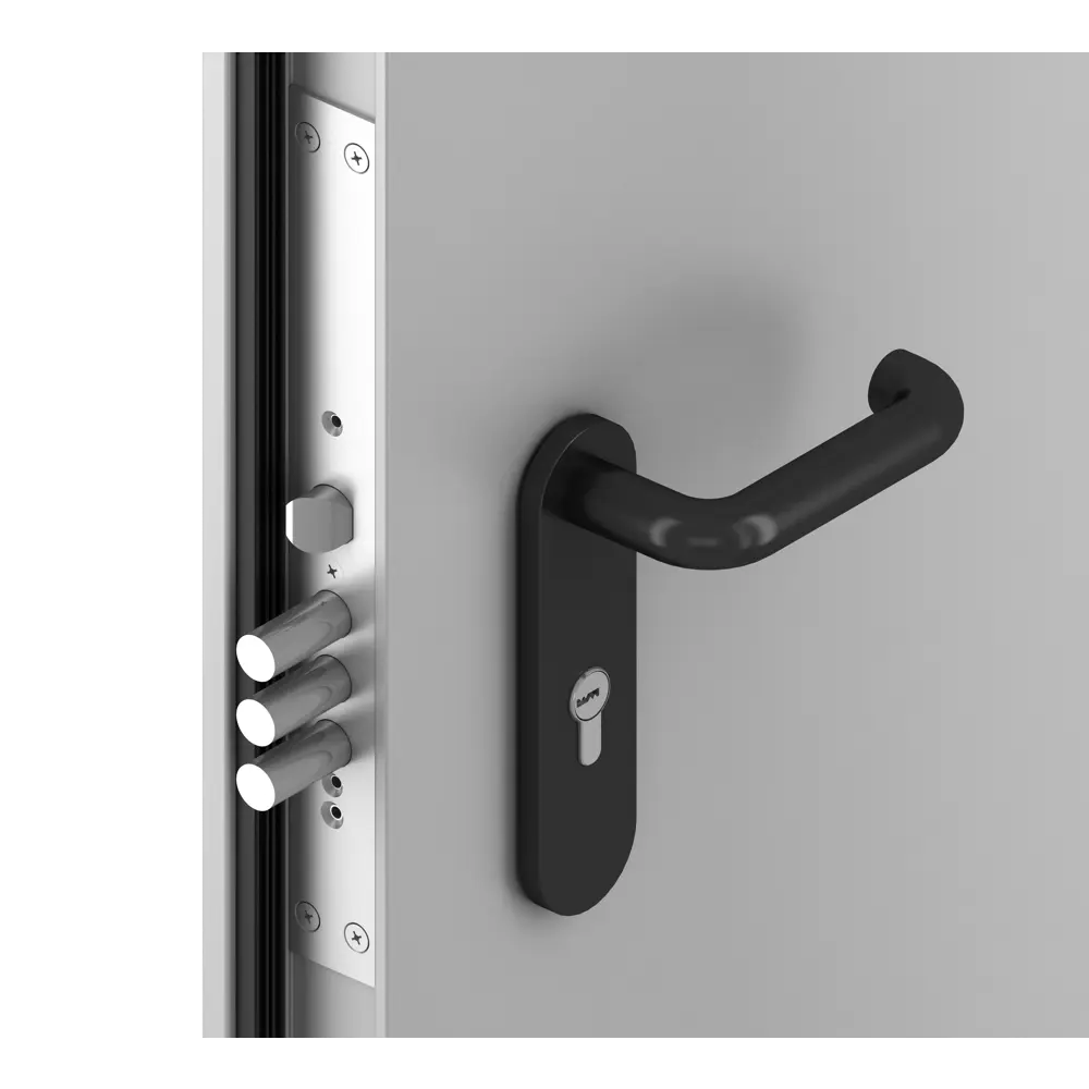 Дверь техническая 1450x2050 мм правая цвет светло-серый RAL7035 DOORHAN STLM-2106102 - Вид №1