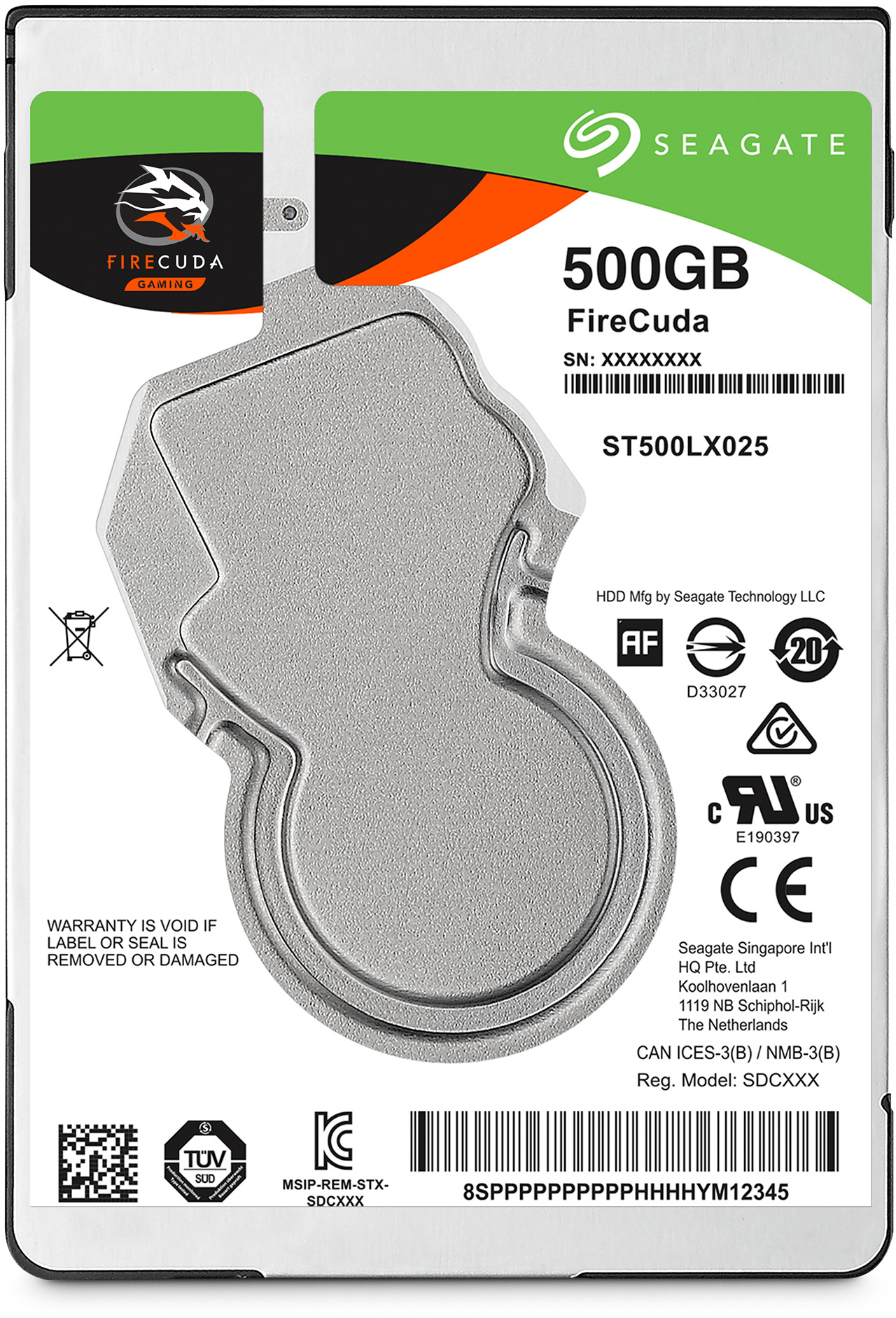 ST500LX025 Hdd sata 500gb 2.5" 8gb sshd firecuda hybrid 5400 128mb Seagate Santreyd 