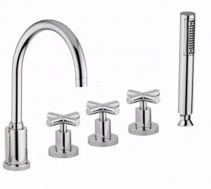 Rubinetteria Giulini Комплект для ванны на 5 отверстий с переключателем и ручным душем G3 F7660