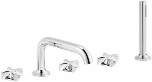 rvb Комплект для ванны из хромированной латуни с 5 отверстиями и ручным душем Times 4074.--.70