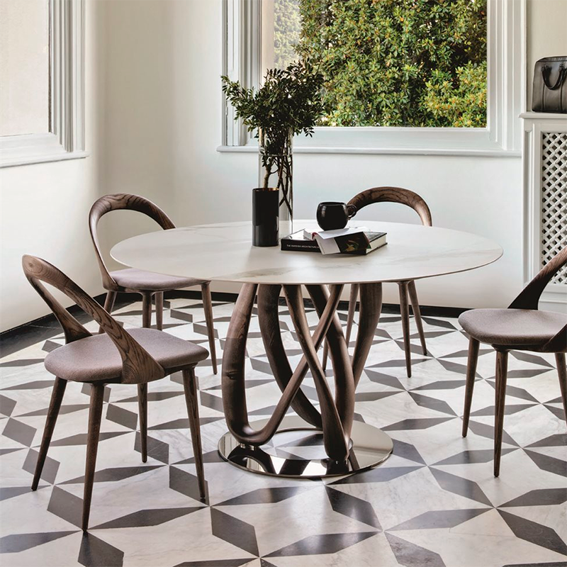 Стол  PORADA INFINITY TAVOLO TONDO ROCK 