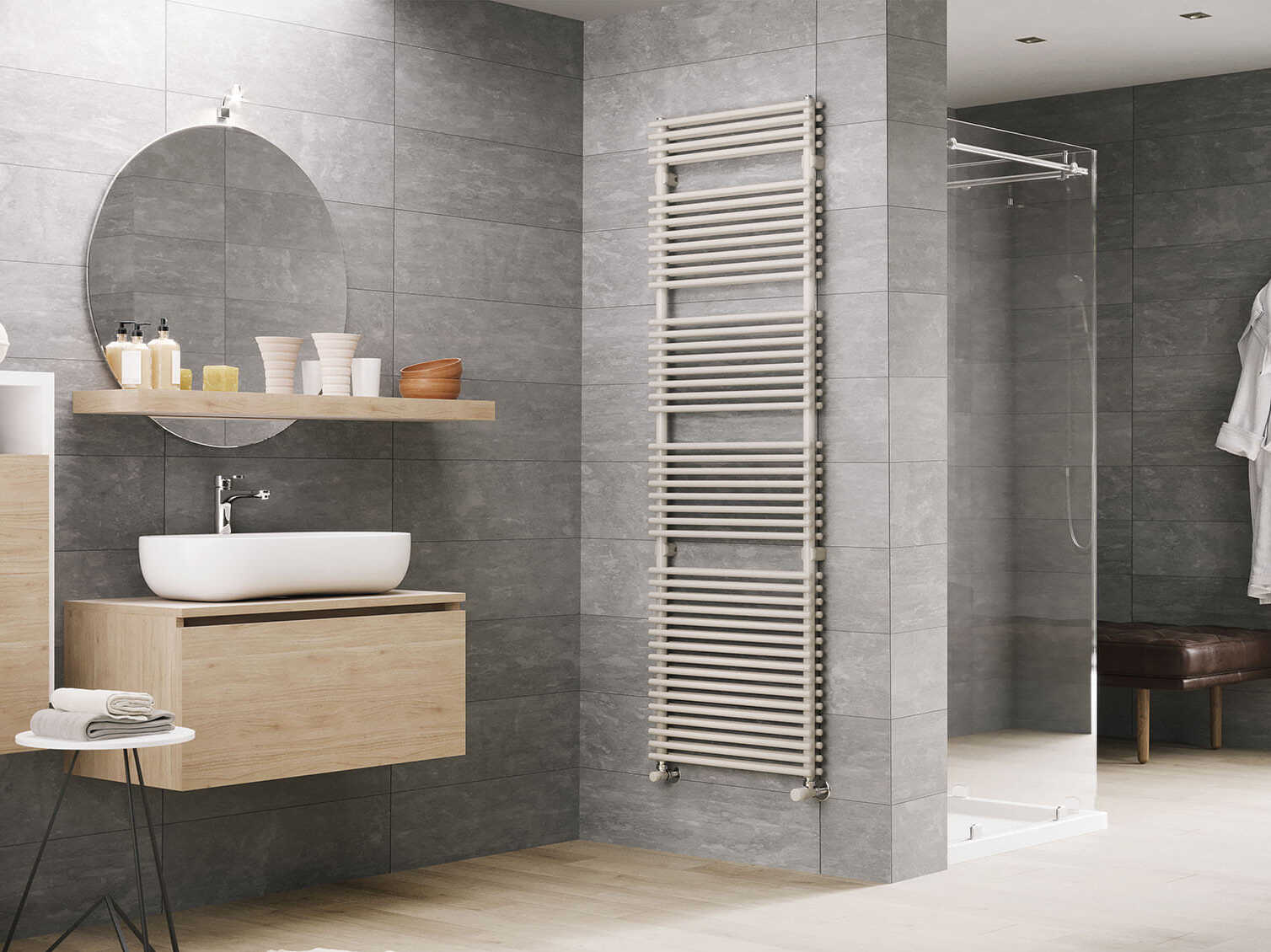 Стальной радиатор для ванной комнаты Irsap флейта ARCH-00073779 - Вид №2