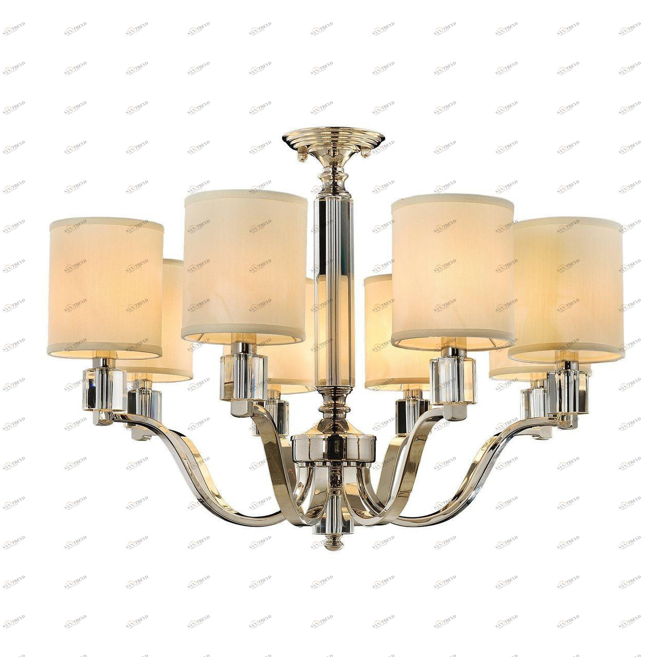 Подвесная люстра Omnilux Sferrella OML-86503-08 бежевая OMNILUX ДИЗАЙНЕРСКИЕ, SFERRELLA 220576 Бежевый 