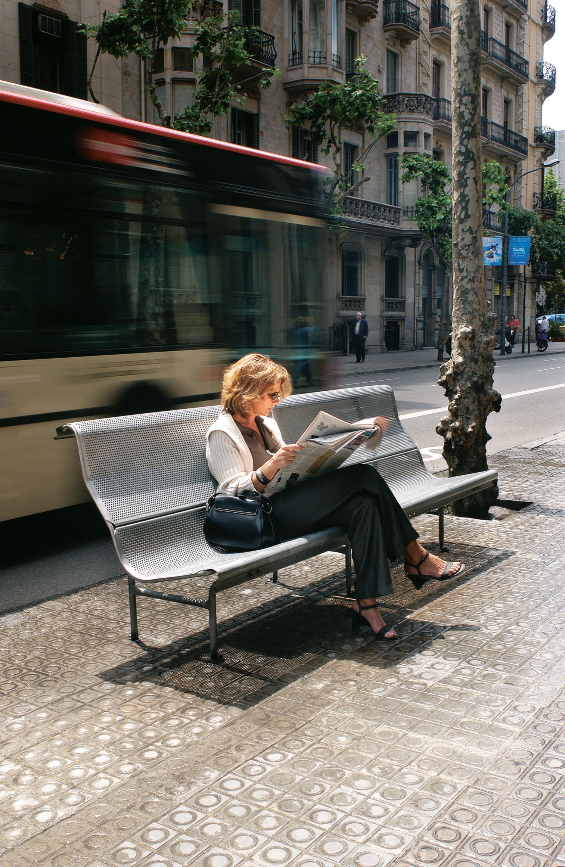 Модульная стальная скамья со спинкой BD Barcelona PERFORANO ARCH-00145783 - Вид №3