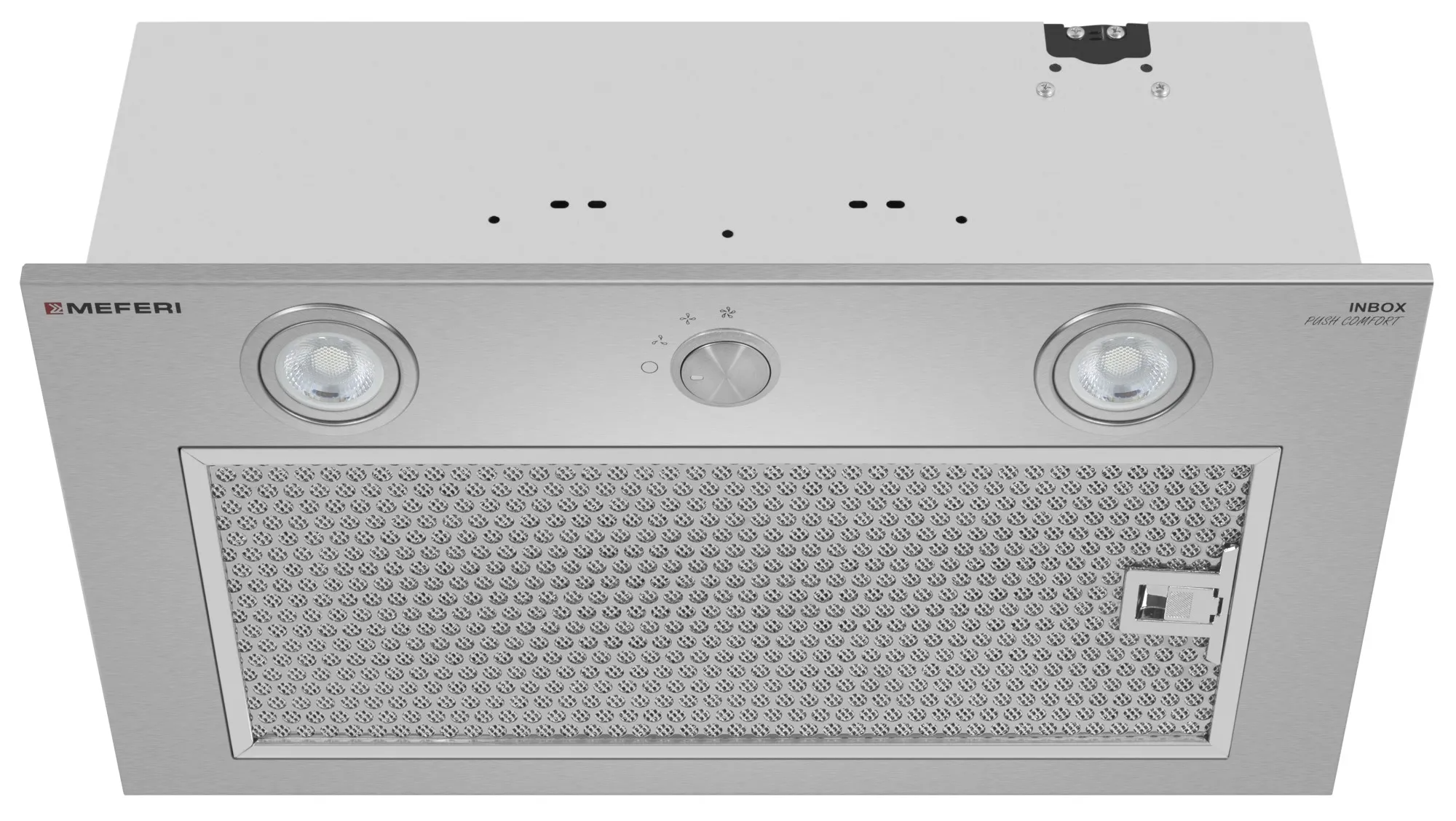 9270633 Вытяжка полновстраиваемая Meferi INBOX52IX PUSH COMFORT серебристый STDN-0110234 - Вид №1