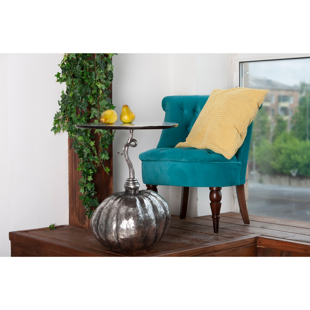 17143 Столик декоративный Королева осени Серебро BOGACHO 4627179652708 - Вид №2