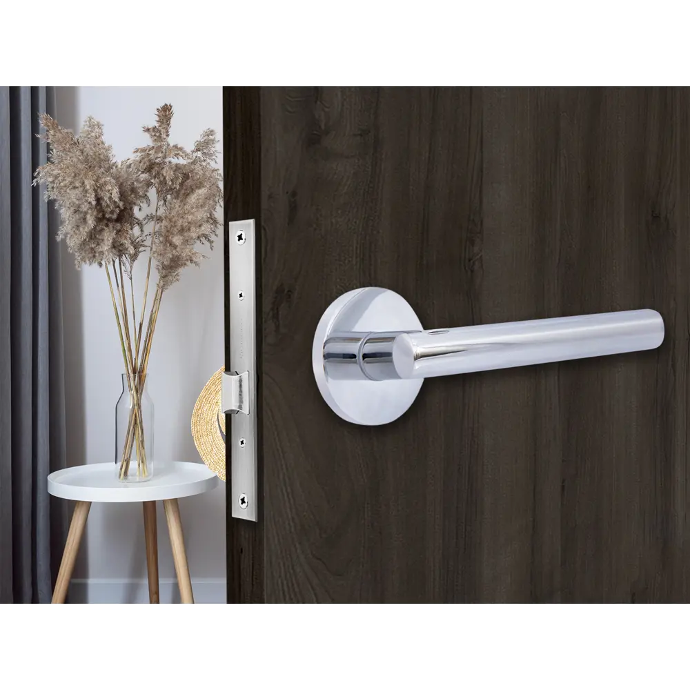 Дверные ручки Фабрика замков Mirobriga, без запирания, цвет хром STLM-2094612 - Вид №6