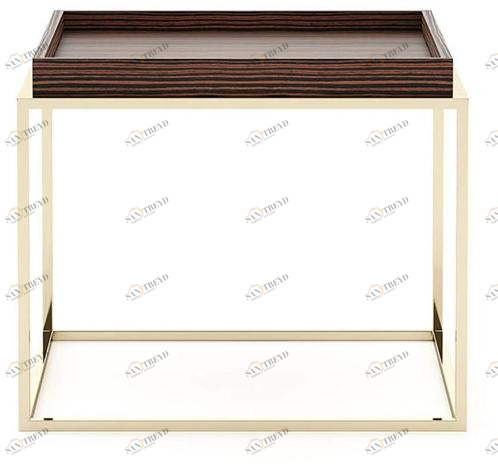 Laskasas Квадратный деревянный журнальный столик с подносом sun-id-1470678