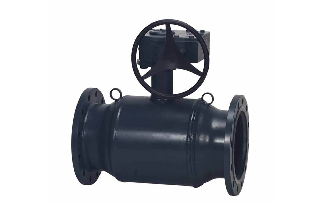 Danfoss JiP Premium FF фланцевый (фланцы на PN = 16 бар) с ручным редукторным приводом JIP Premium FF Кран шар Ду200 Ру25 ред 065N0356G 