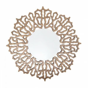 Зеркало круглое большое в резной раме Colmar PUSHA ДИЗАЙНЕРСКИЕ 062544 Бронза