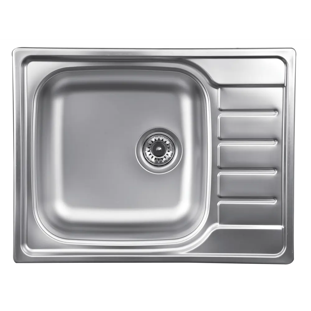 KROMRUS Мойка EX-180 с крылом для современной кухни 82540018 Мойка врезная STLM-0029324 - Вид №1