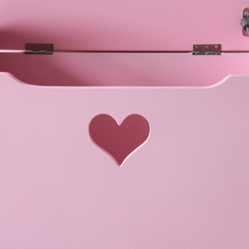 Детский сундук для игрушек розовый с сердечком VAMVIGVAM  282042 Розовый Santreyd  - Вид №4