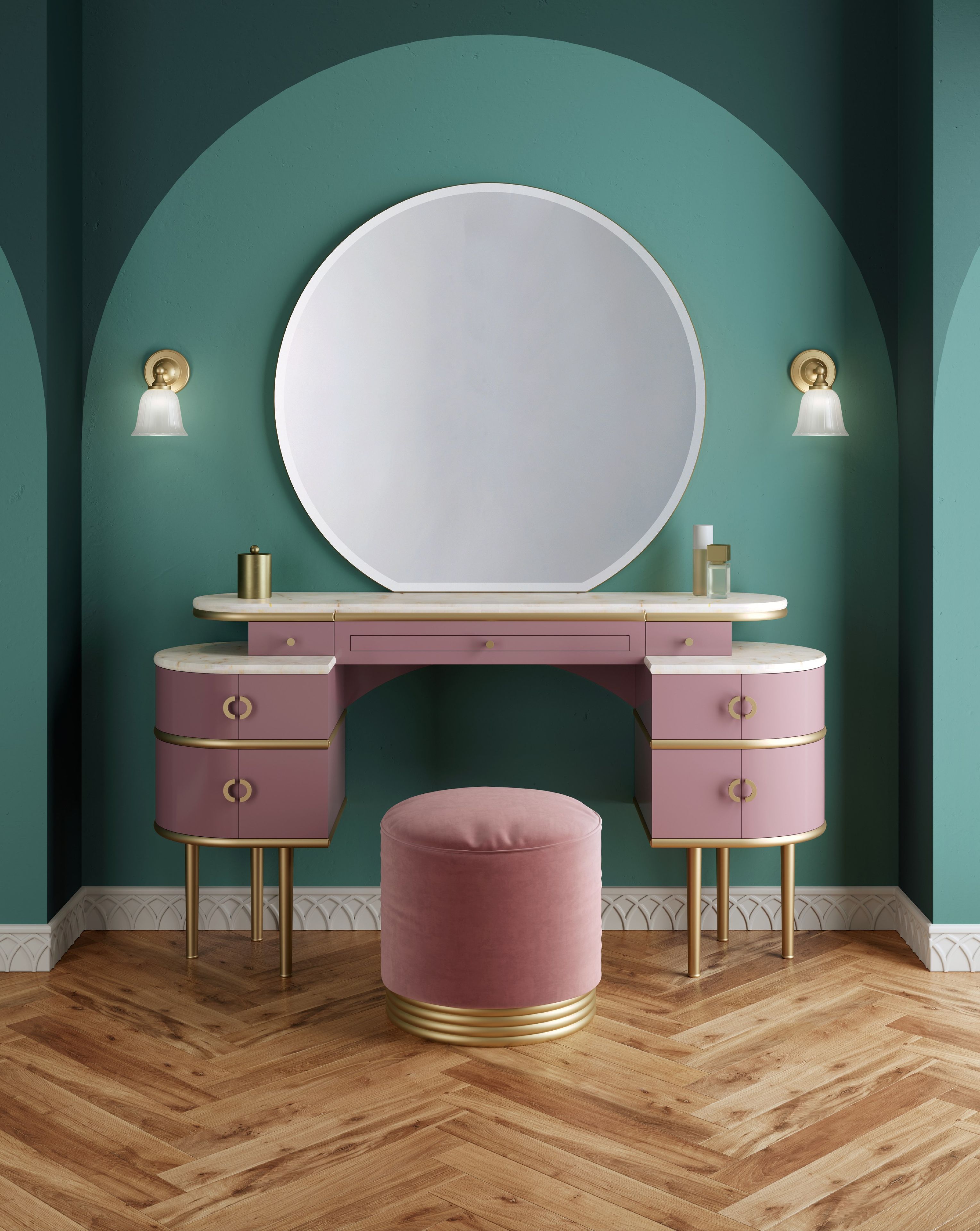 Круглый пуф из ткани Devon&Devon Zelda ARCH-00094443 - Вид №7