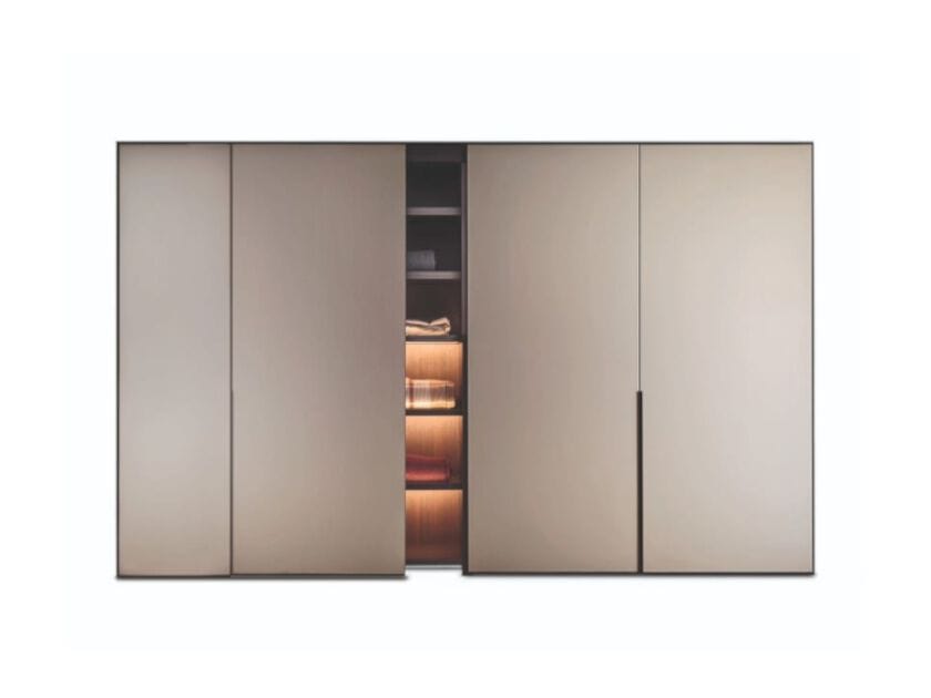 Лакированный шкаф с раздвижными/копланарными/распашными дверями Pianca рамка ARCH-00029016