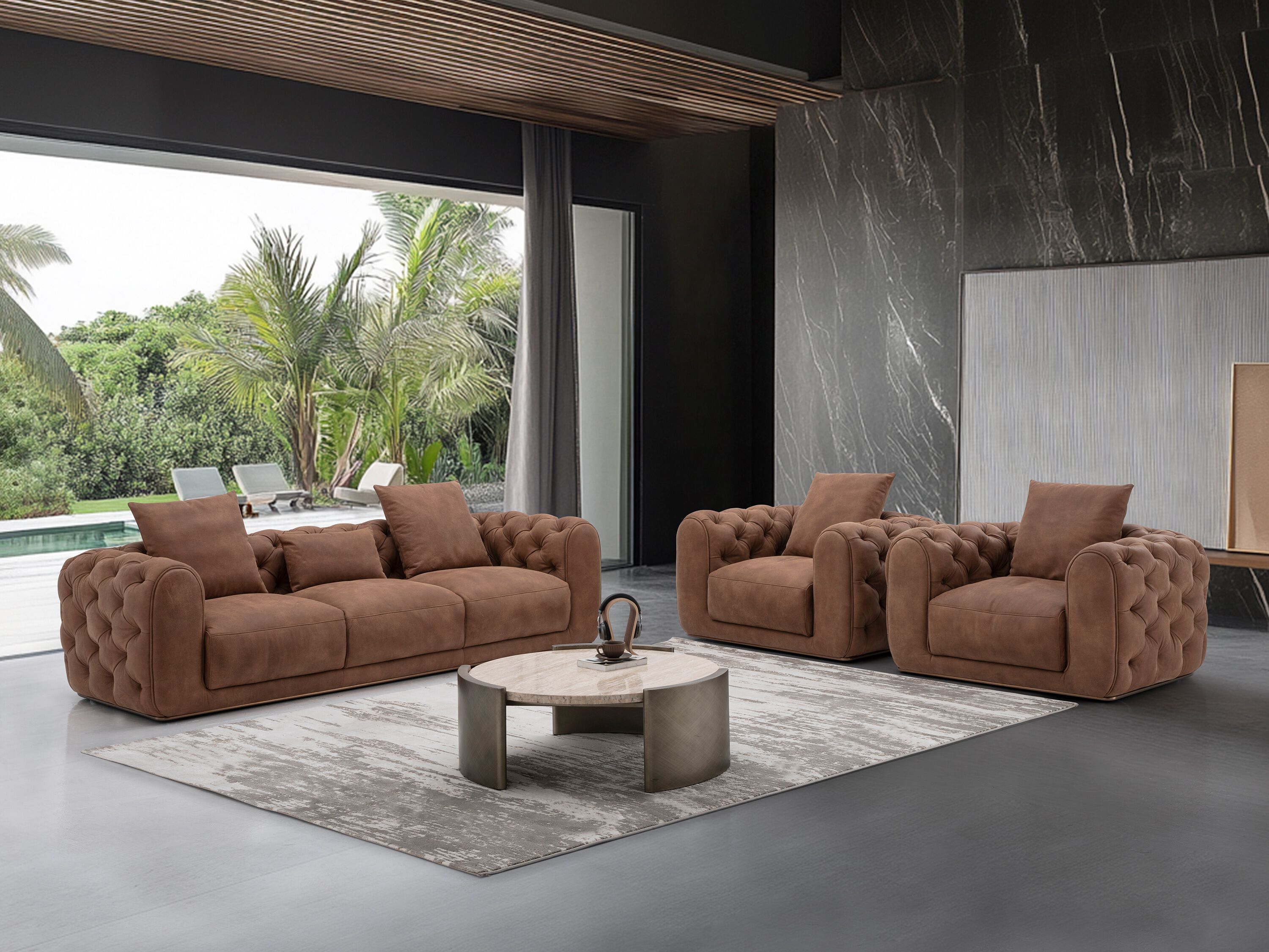 Кожаный диван capitonné CAMPO DE' FIORI Duke ARCH-00070730 - Вид №2