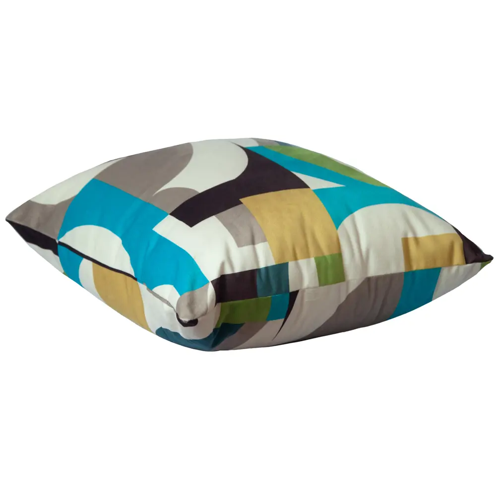 SEASONS Подушка декоративная Абстракция 45×45 см в бирюзово-зеленых тонах 88948000 STLM-1070304 - Вид №1