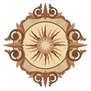 Художественный паркет Da Vinci Розетка 26-072 Дуб Селект (Гладкая) х1000диаметр мм.