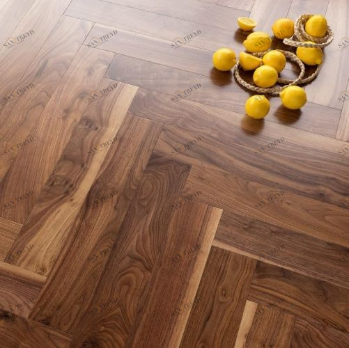 Паркет Ёлка Coswick Ренессанс Американский Орех американский Рустик (Гладкая) 647,7х107,95 мм 13243101