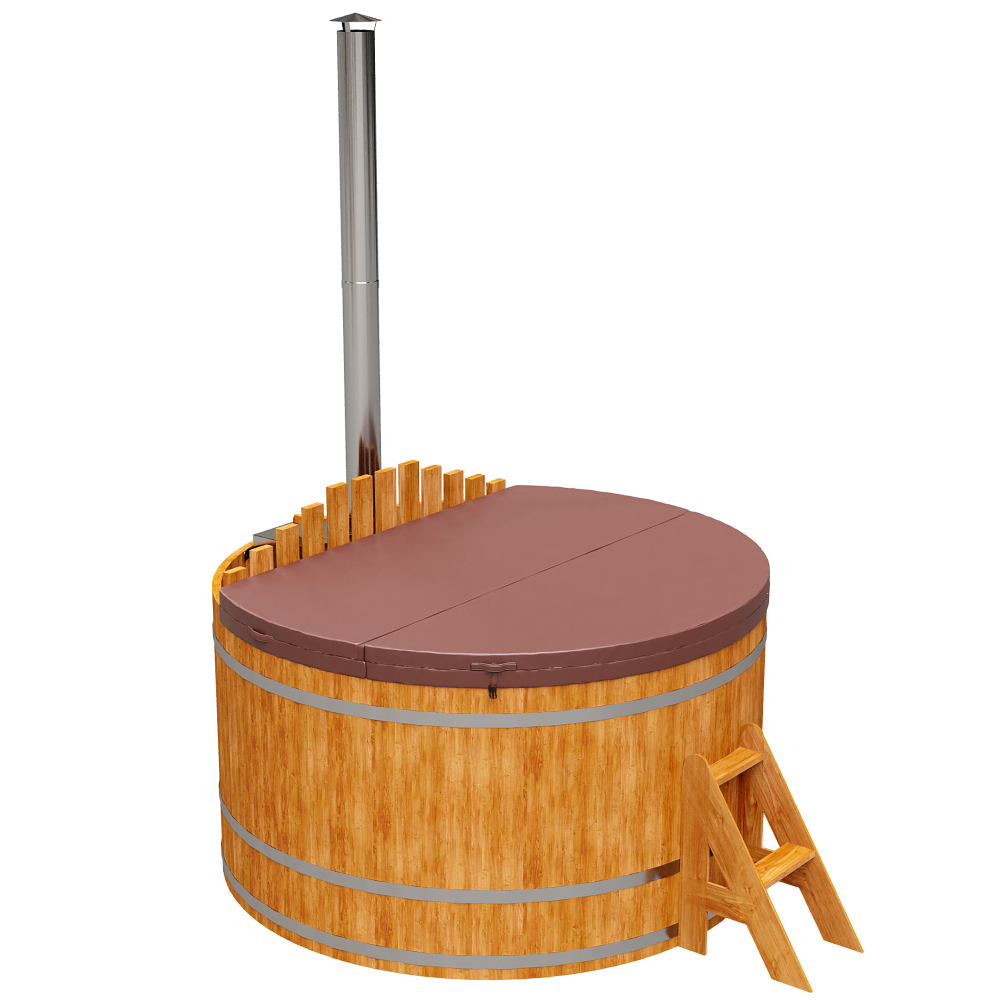 1614 Фурако из кедра D=2.1 с внутренней печкой. Высота 1,2м. Исполнение "Стандарт". Alyarus  - Вид №5