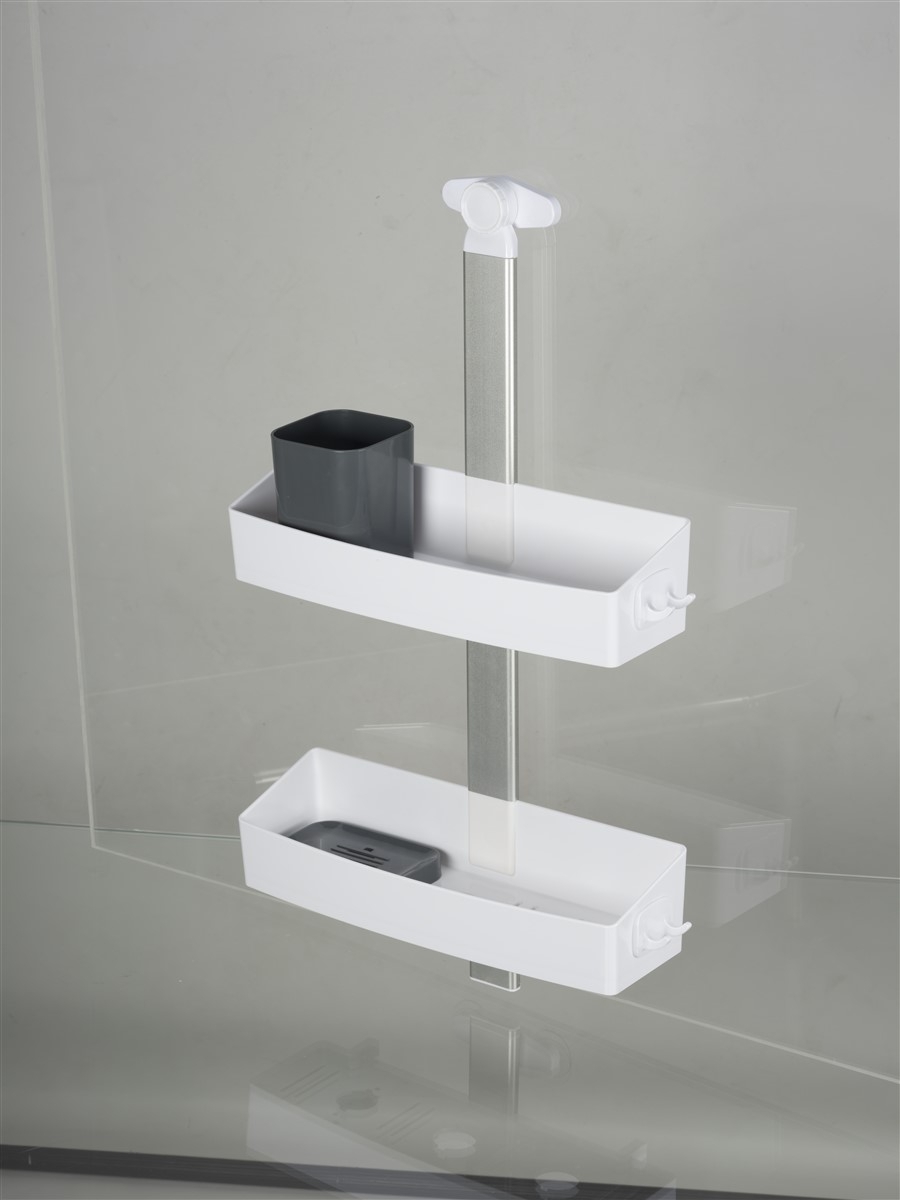 Полка для душа Crafty White/Anthracite NAVAKO 10072 - Вид №4