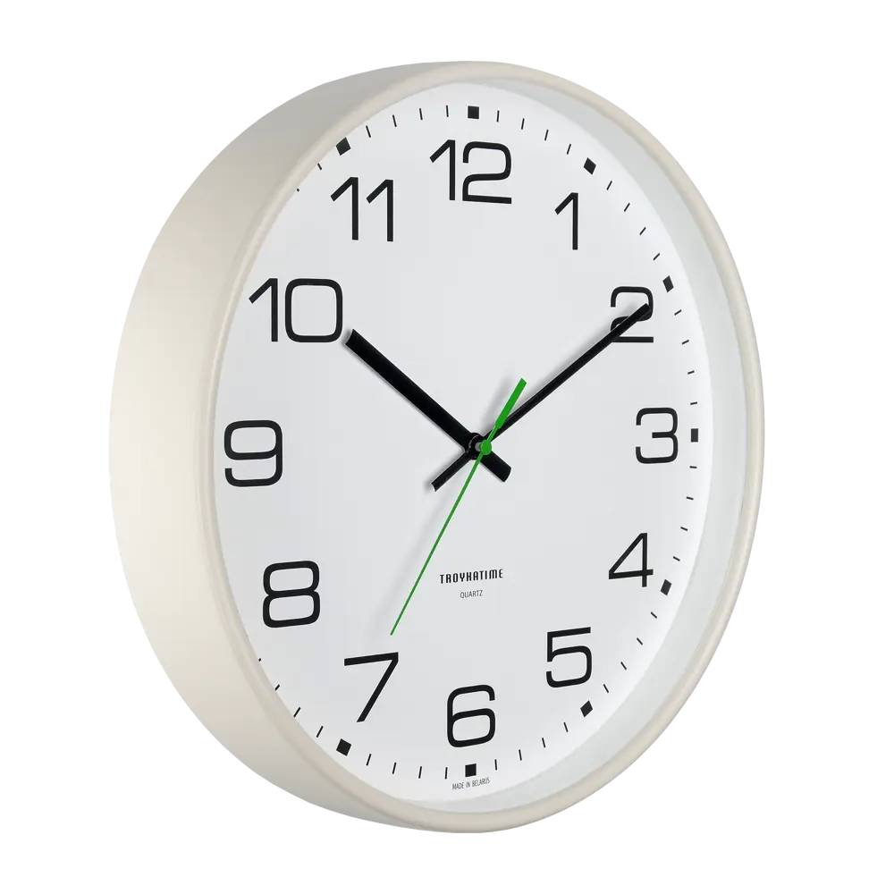 Часы настенные Troykatime Акцент круглые пластик цвет бежевый бесшумные ø30.5 см Неоклассика STLM-2126985 - Вид №2